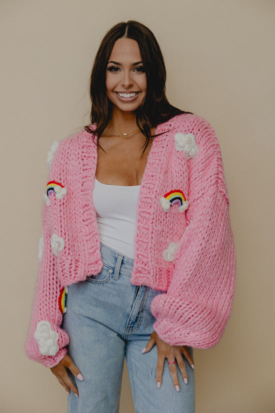 Over The Rainbow Cardigan Pink