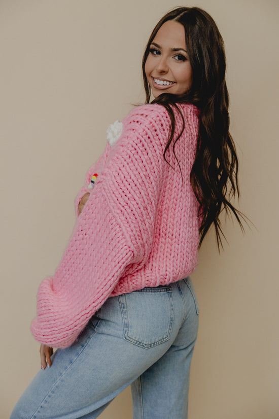 Over The Rainbow Cardigan Pink