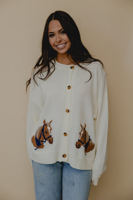 At The Stables Cardigan White