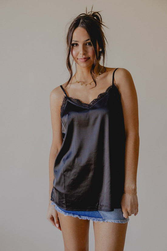 Load image into Gallery viewer, Word On The Street Lace Cami
