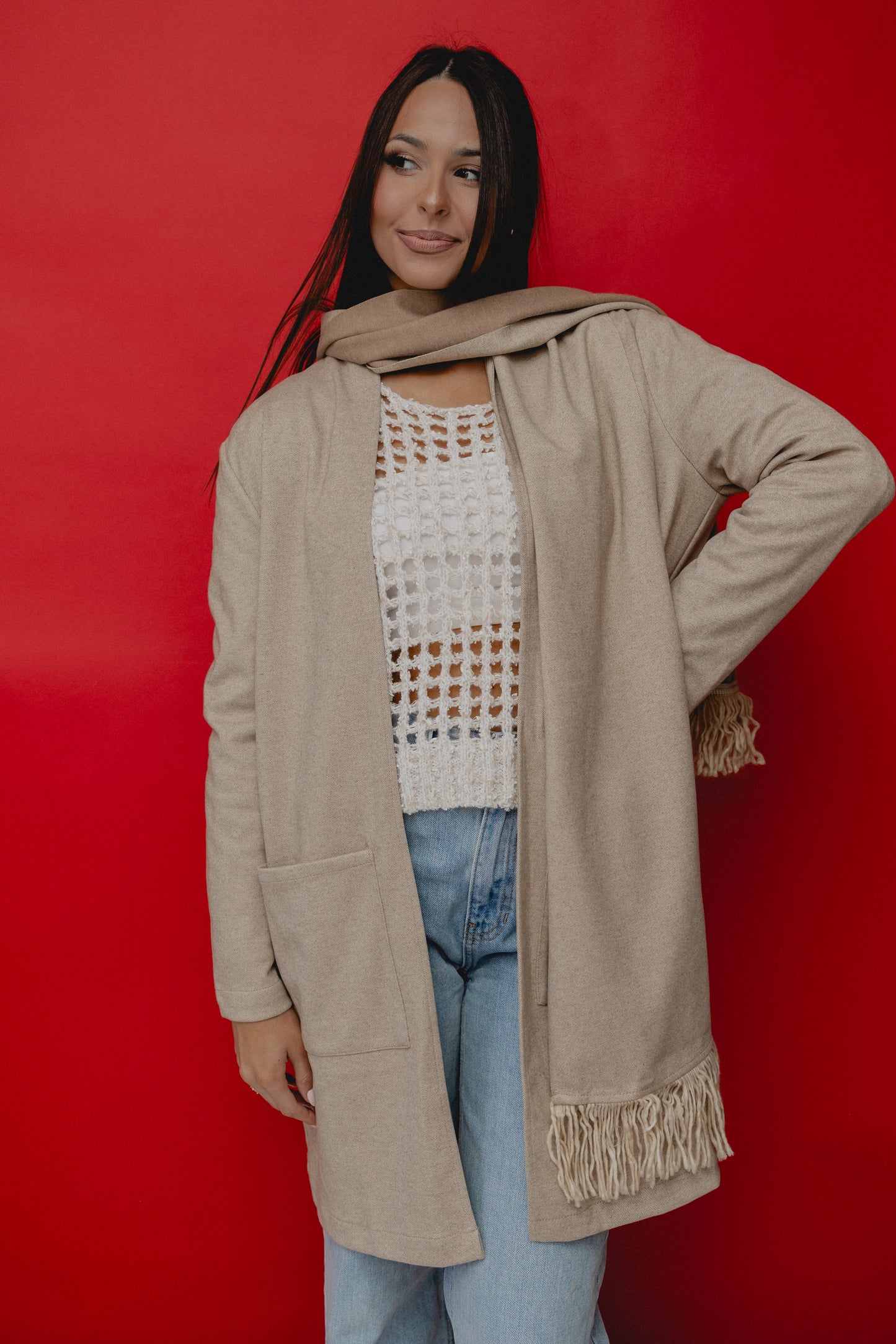 Easy Breezy Knit Tank Cream