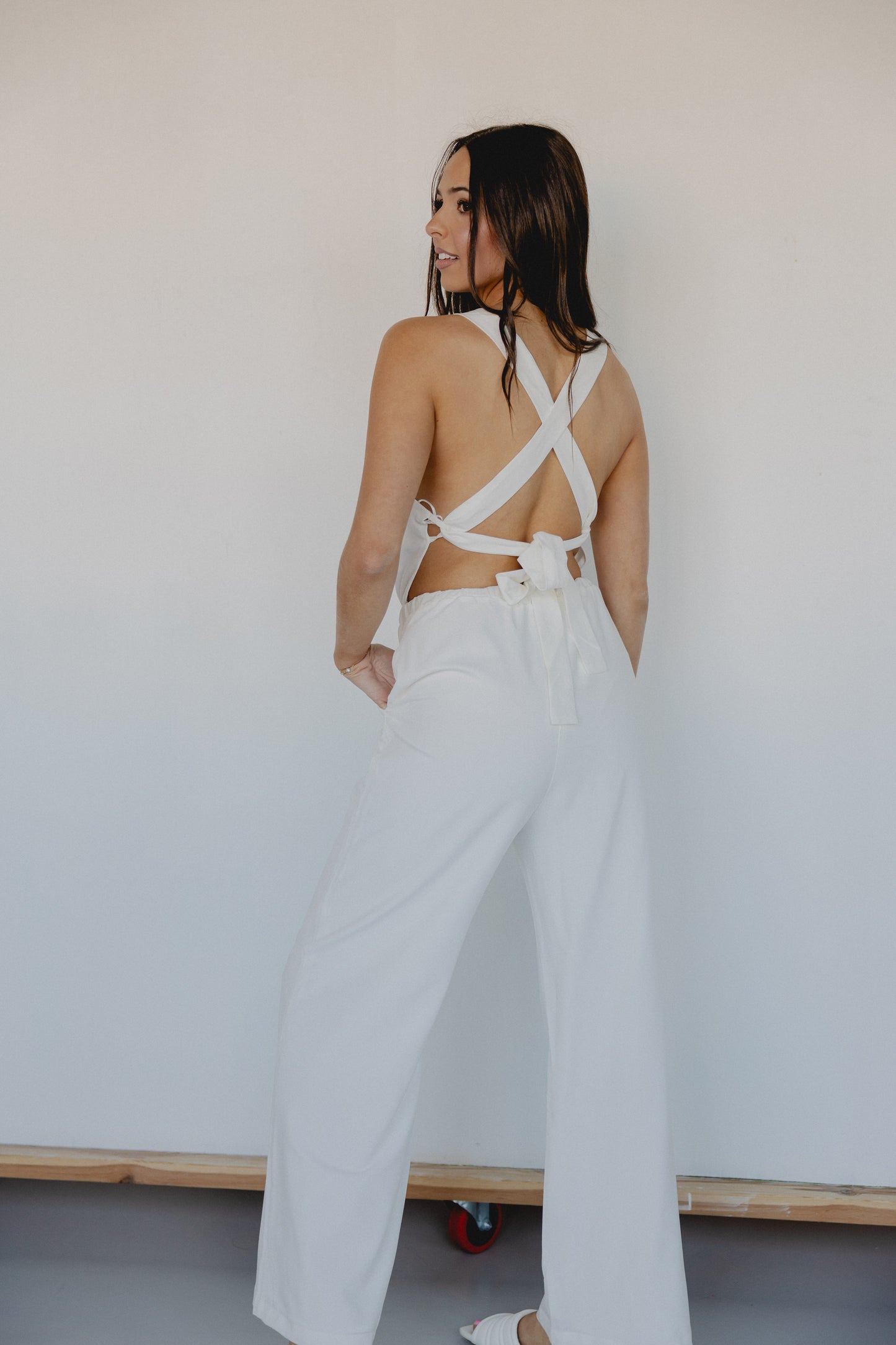 P.S. I Love You Jumpsuit White
