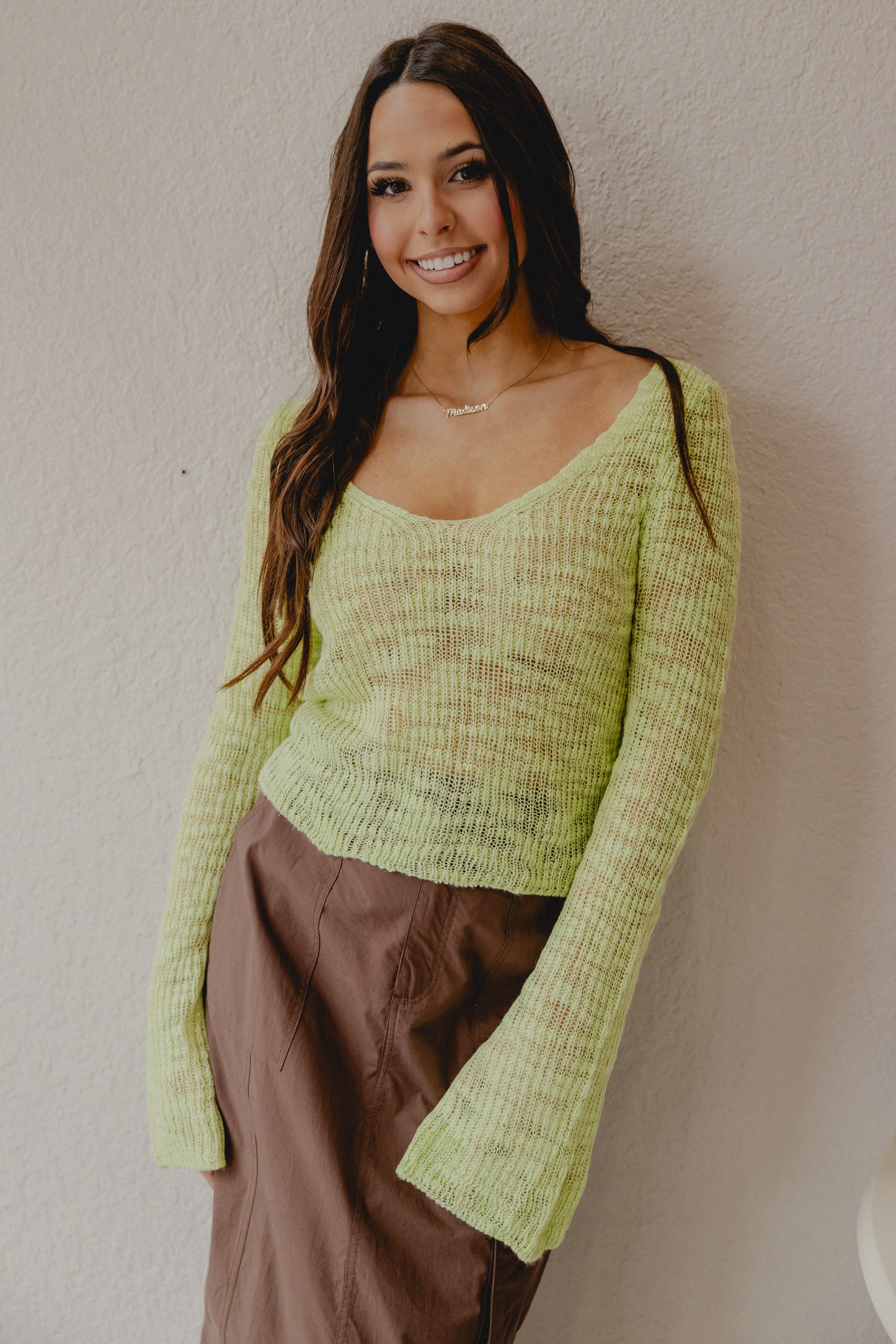 Load image into Gallery viewer, Innovation Knit Top Light Green
