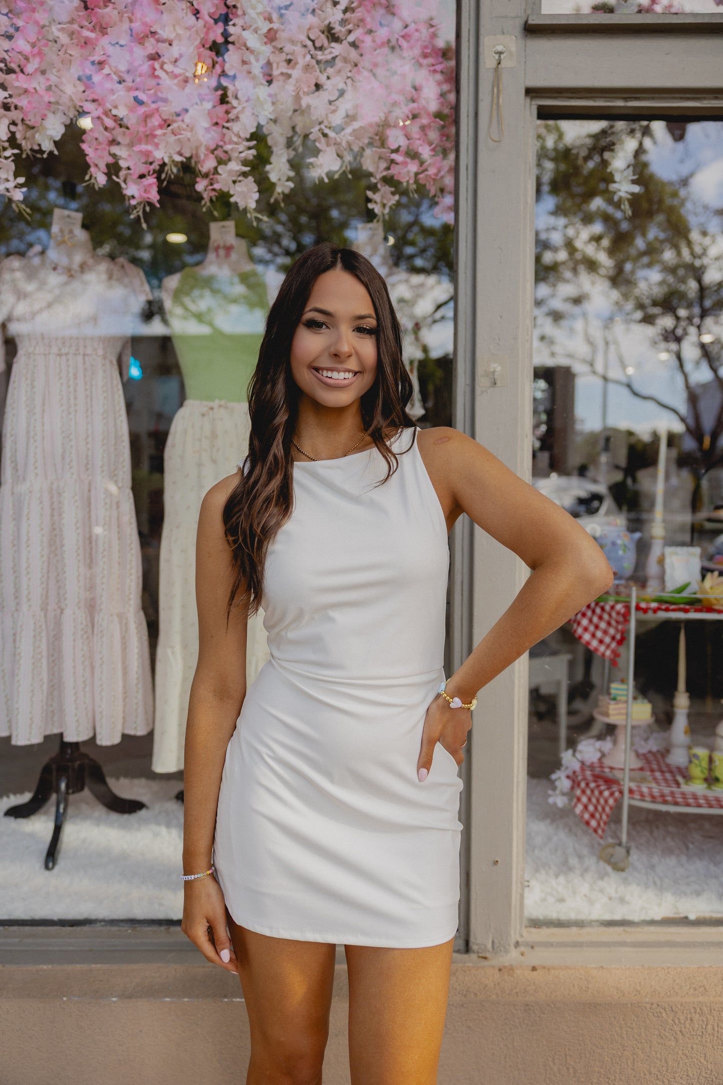 Heart Burst Dress White