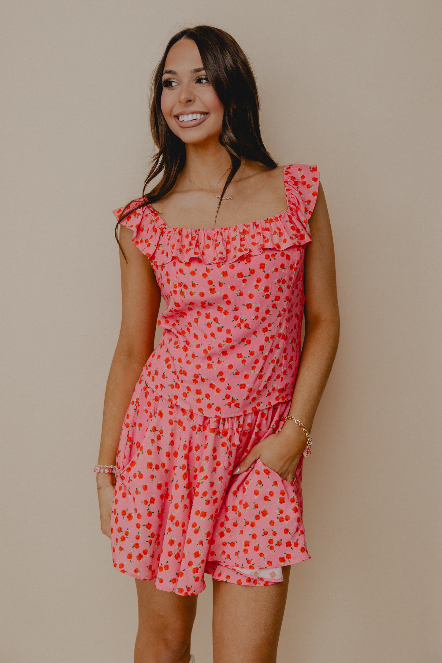 XOXO Gossip Pearl Sequin Top
