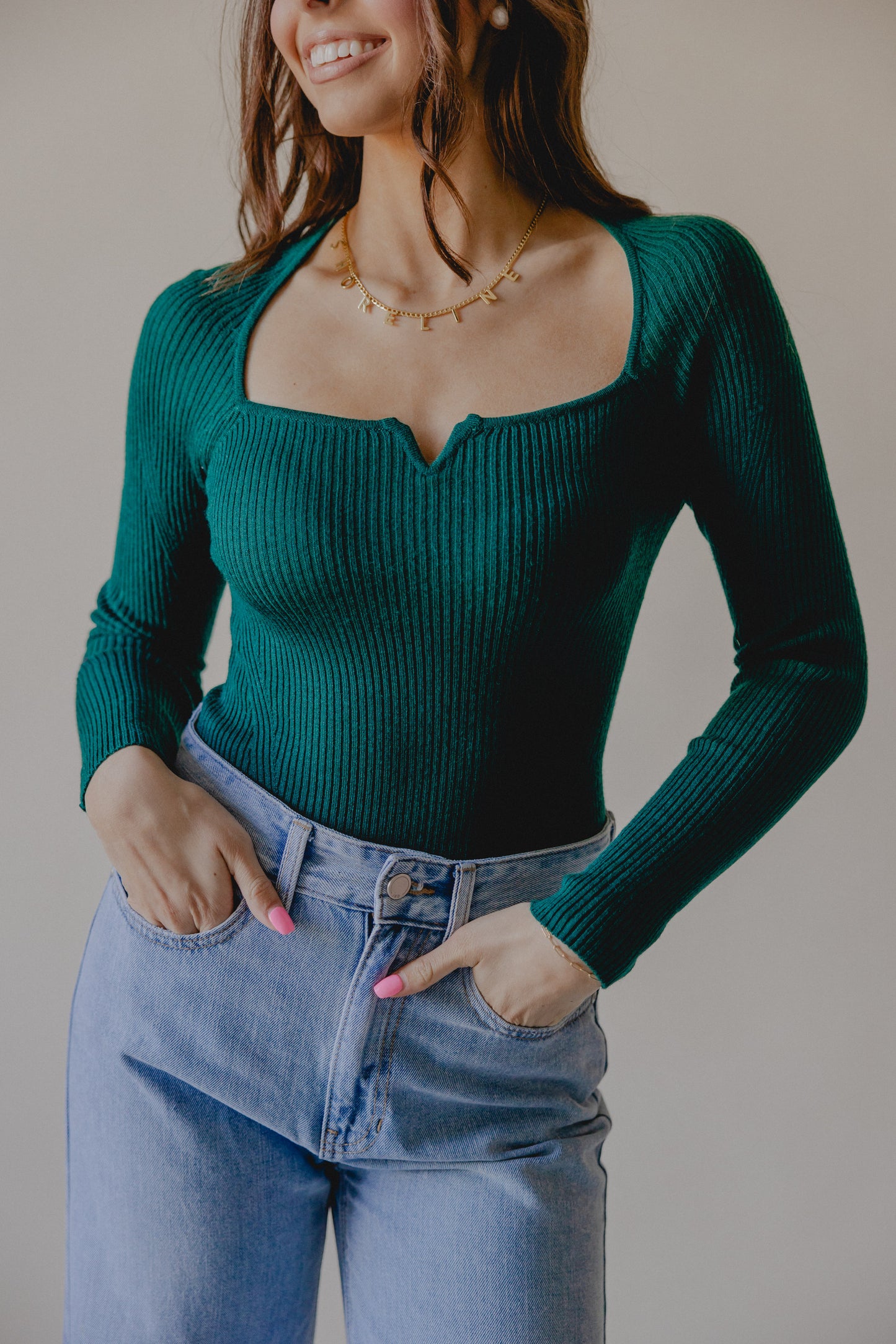 Load image into Gallery viewer, Jewel Tones Ribbed Top
