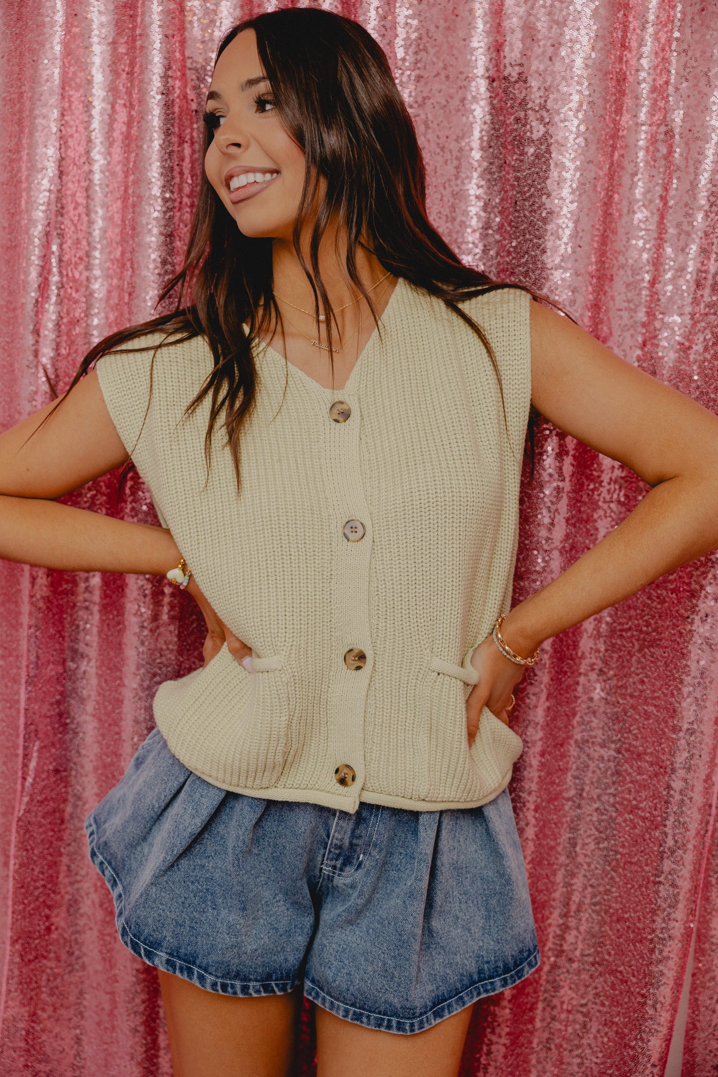 Coast Through Life Knit Top Olive