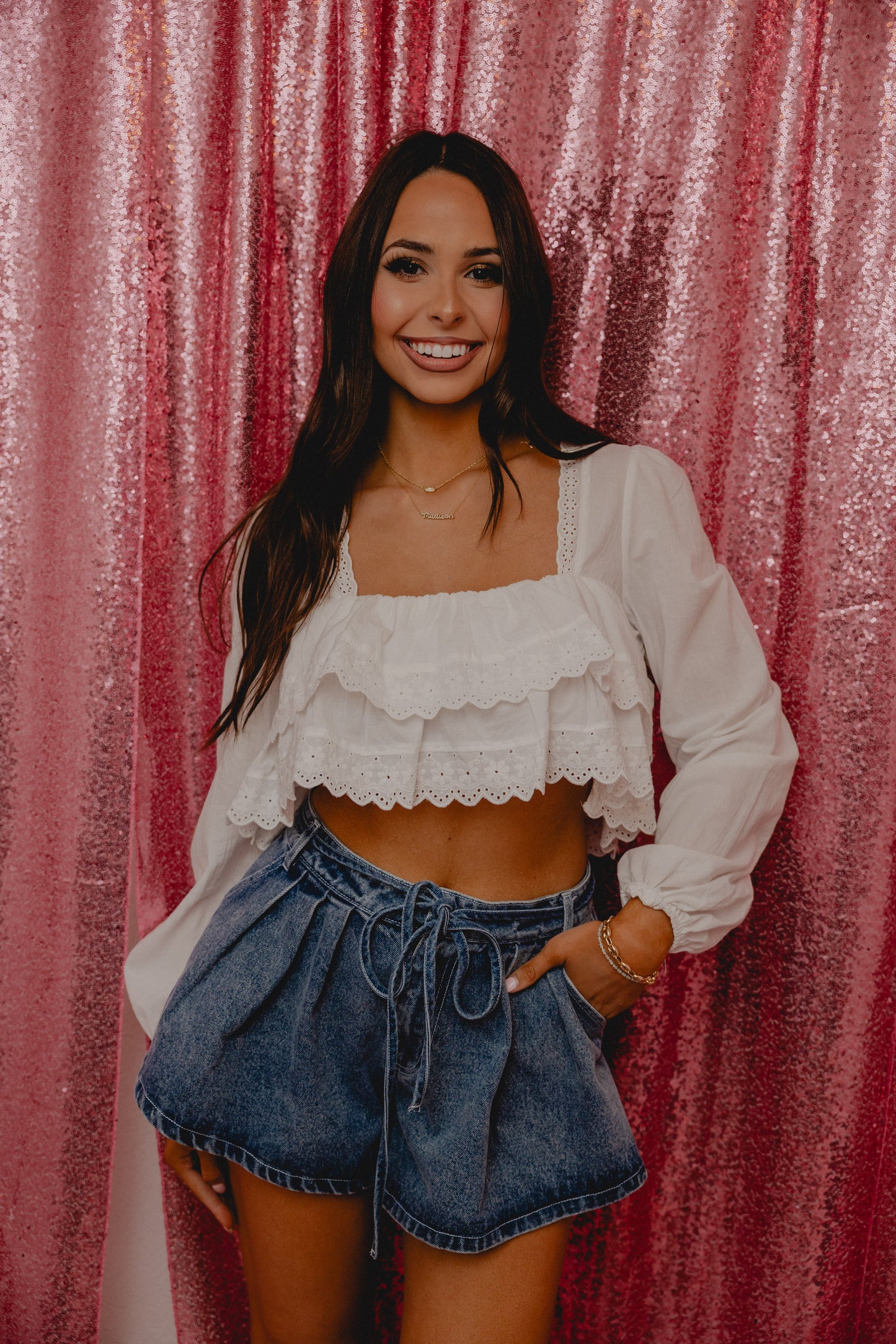 Sweetest Style Ruffle Blouse White