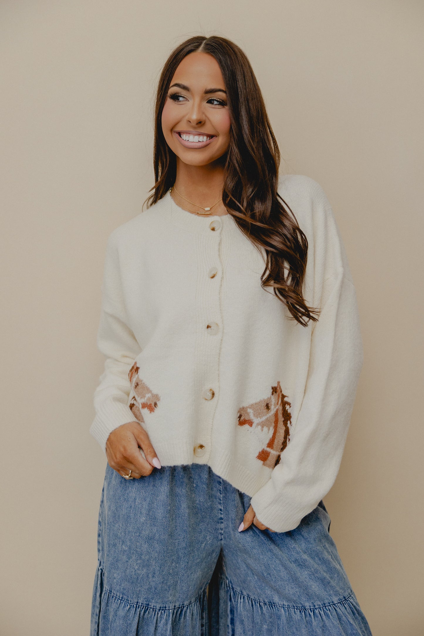 Show Pony Cardigan Ivory