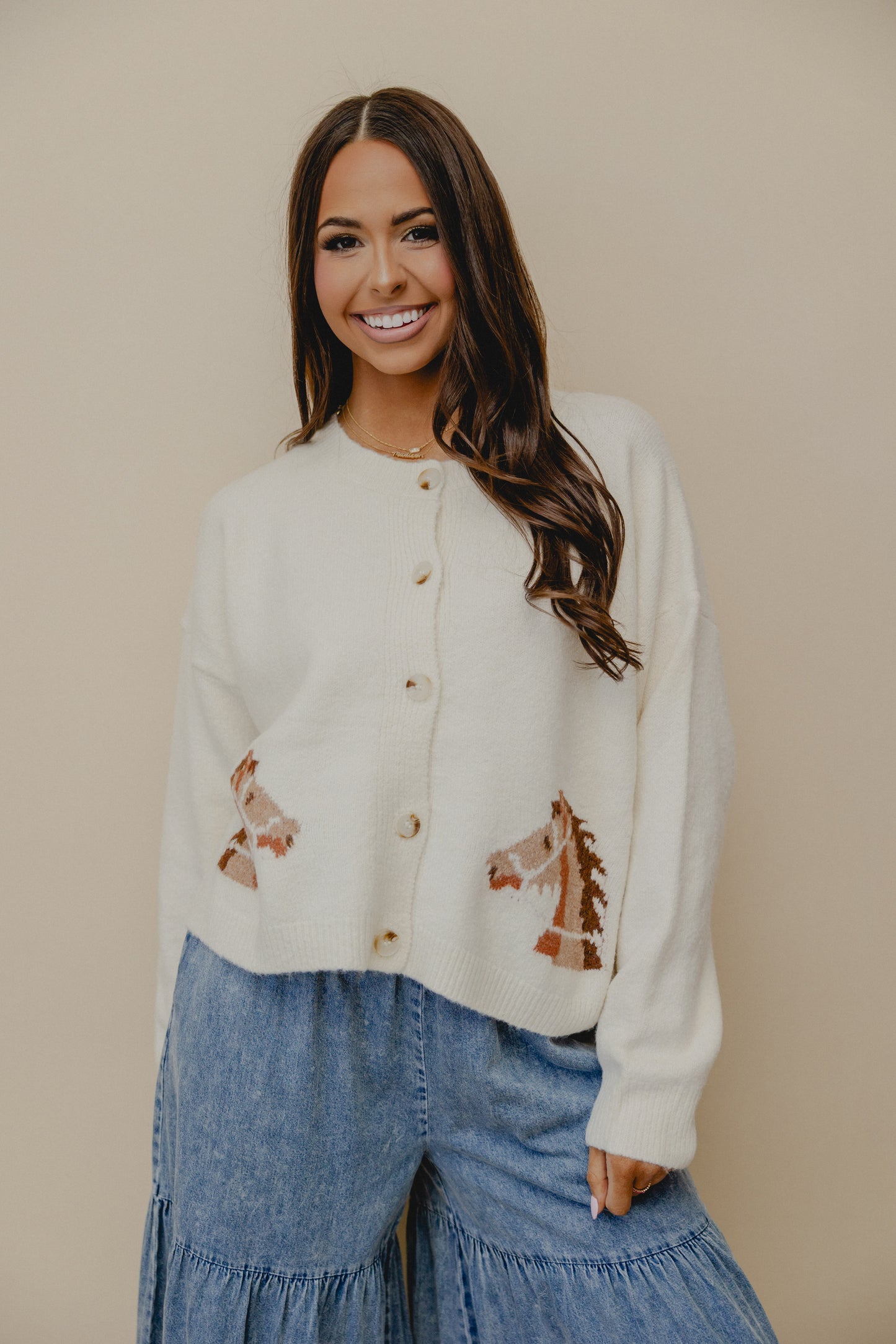 Show Pony Cardigan Ivory