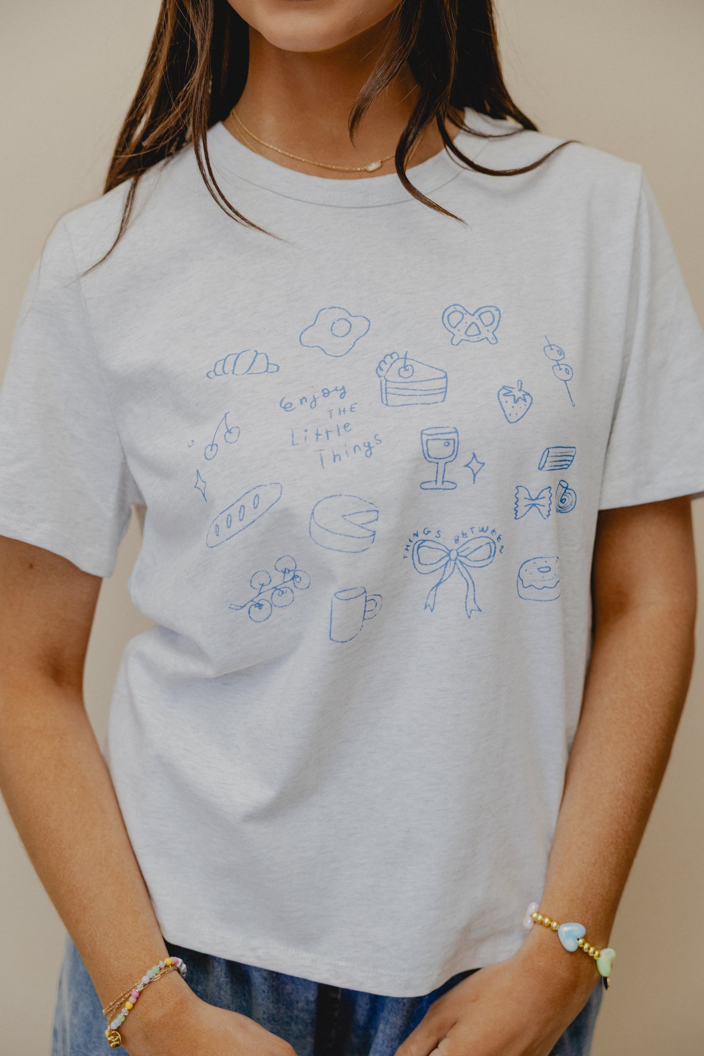 Little Things Graphic Tee Grey