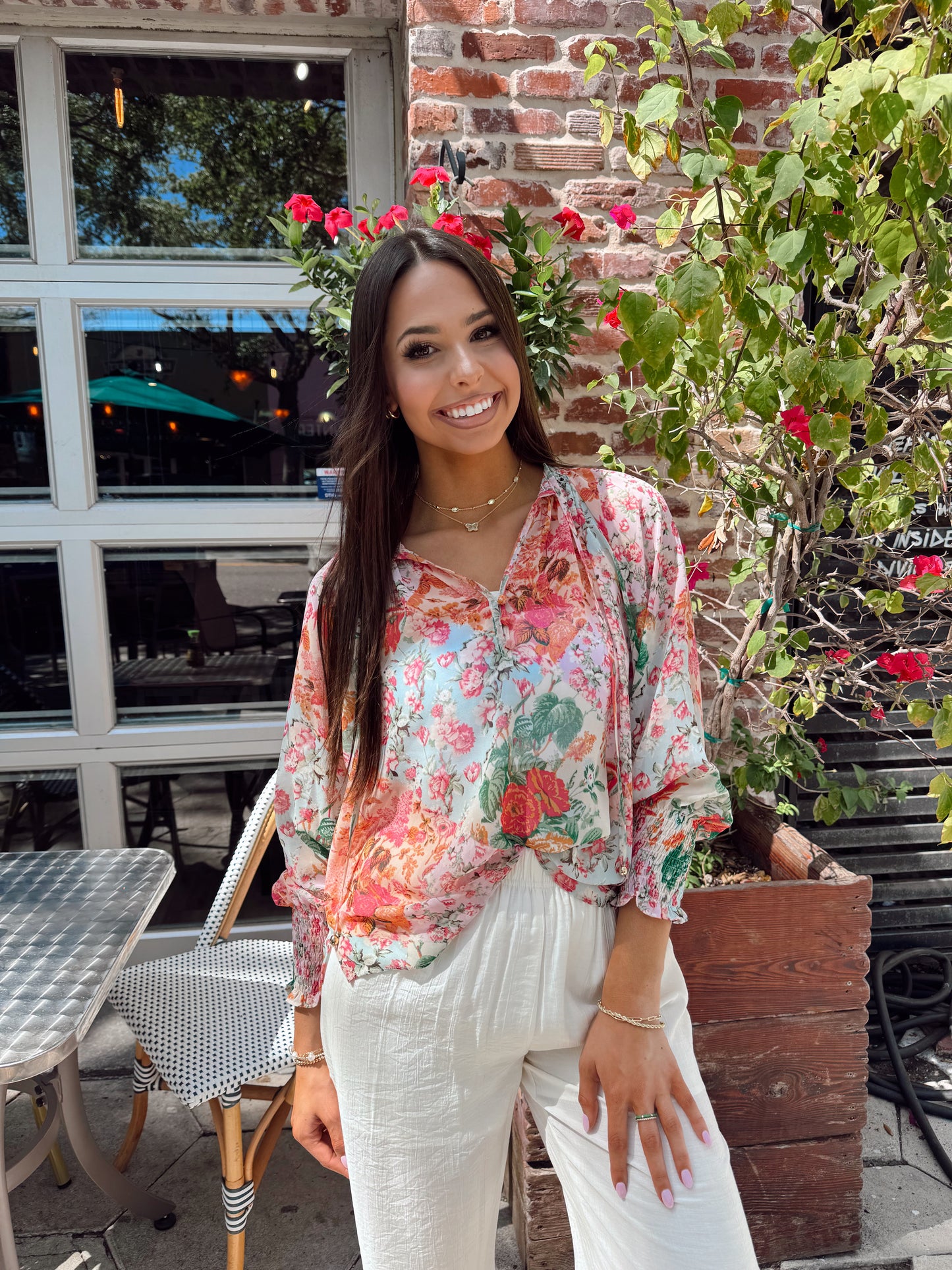 Secret Garden Floral Blouse Multi